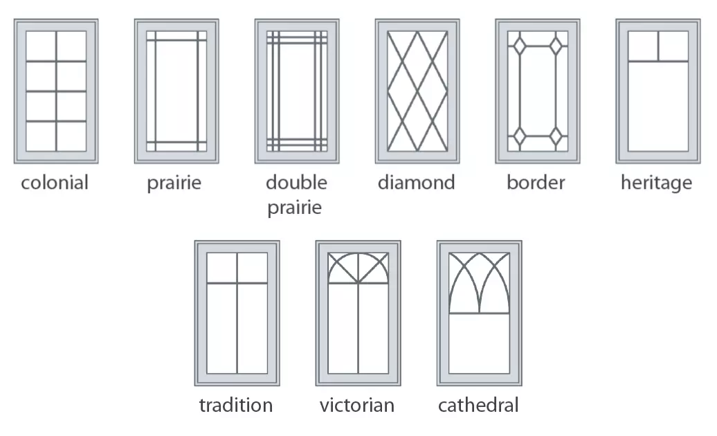 Single Slider Tilt Windows Grill Patterns